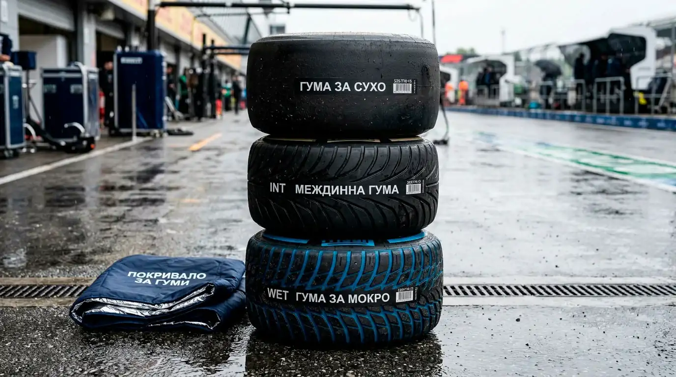 Гуми Pirelli и мокра писта като фактори за коефициентите