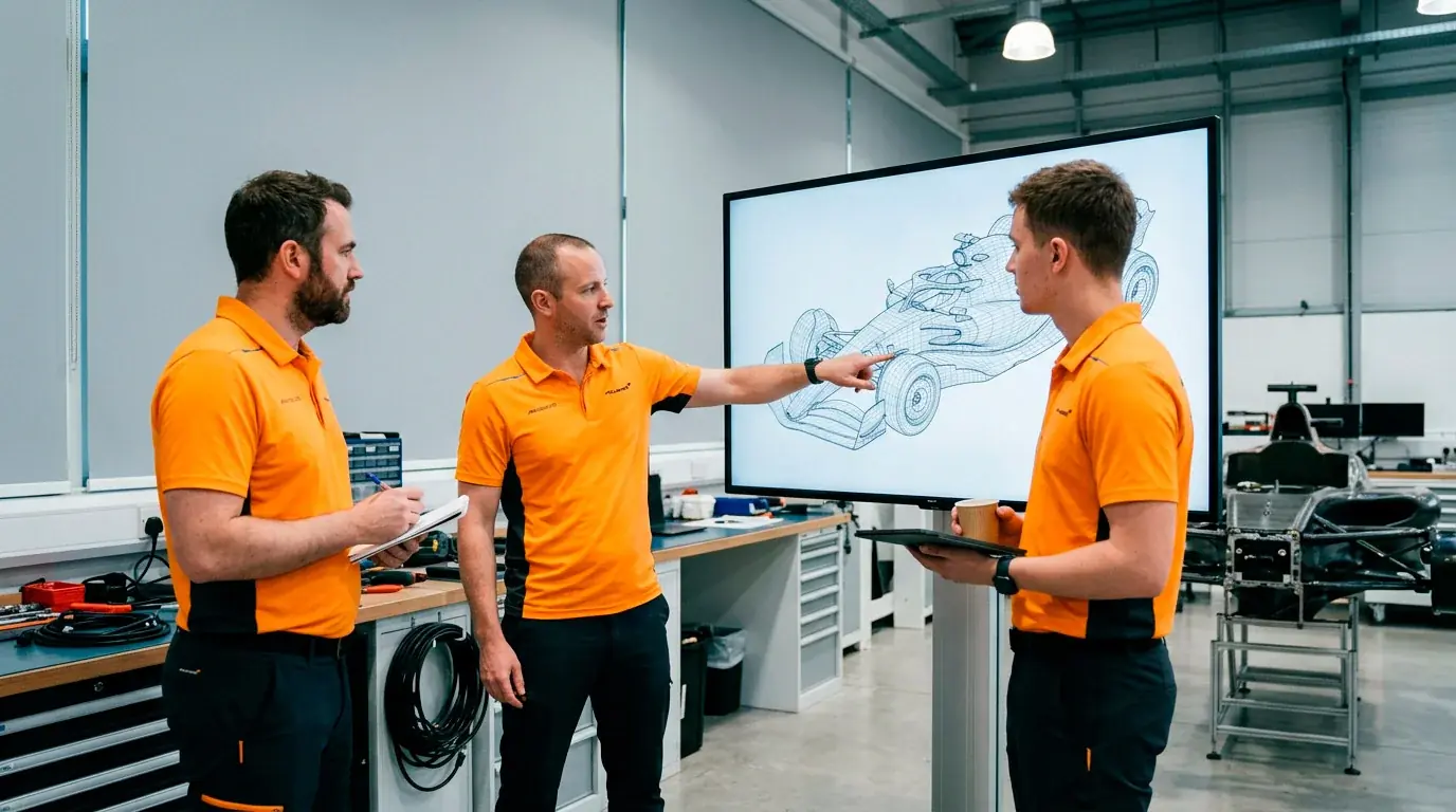 Инженери на McLaren работят върху адаптация към новия регламент 2026