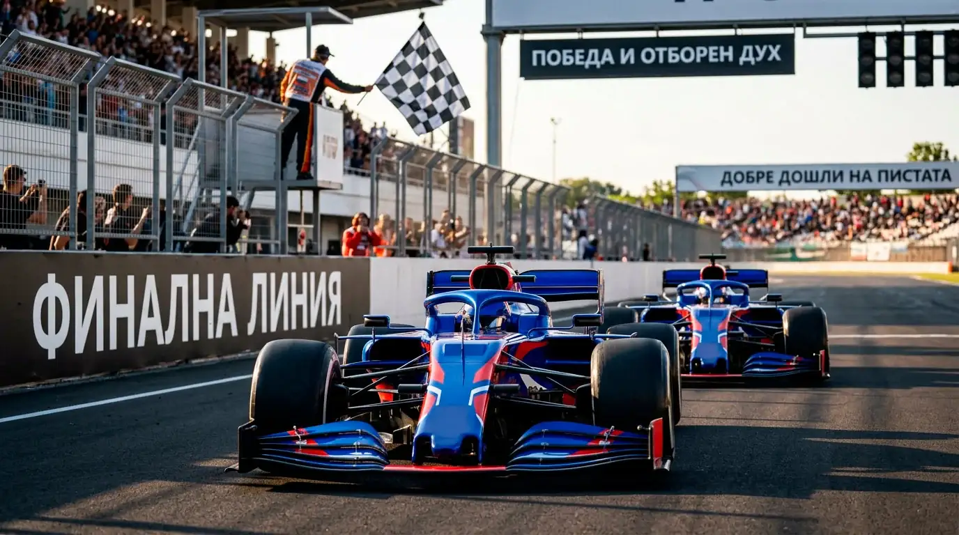 Двама съотборници във Формула 1 пресичат финала с малка разлика